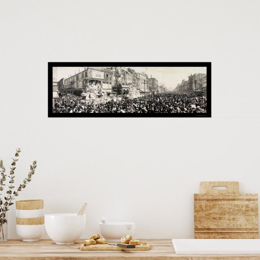 Poster Rex Parade Carnival LA Photo 1913 (Cuisine)