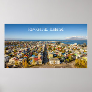 Poster Reykjavik Islande
