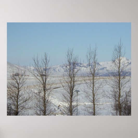 Poster Reykjavik Islande (Devant)