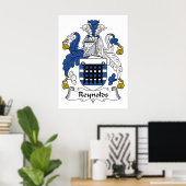 Poster Reynolds Family Crest (Bureau à domicile)