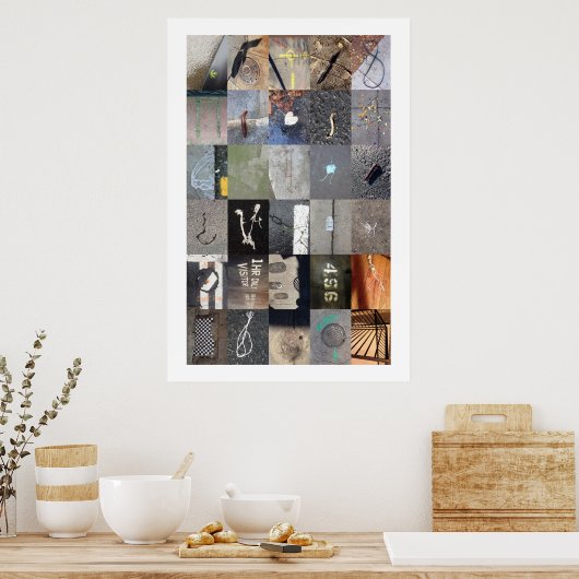 Poster Rez-de-chaussée (Cuisine)