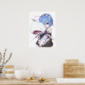 Poster ReZero Rem mignonne (Cuisine)