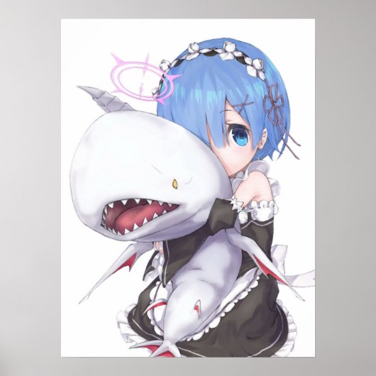 Poster ReZero Rem mignonne (Devant)