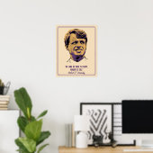 Poster RFK - La pauvreté est un mal (Bureau à domicile)