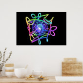 Poster RGBCube - Noir (Cuisine)