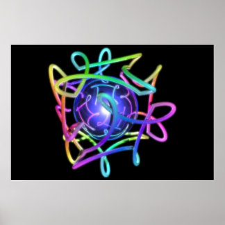 Poster RGBCube - Noir