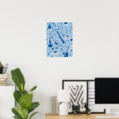 Poster Rhapsody en bleu (Bureau à domicile)