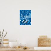 Poster Rhapsody en bleu (Cuisine)