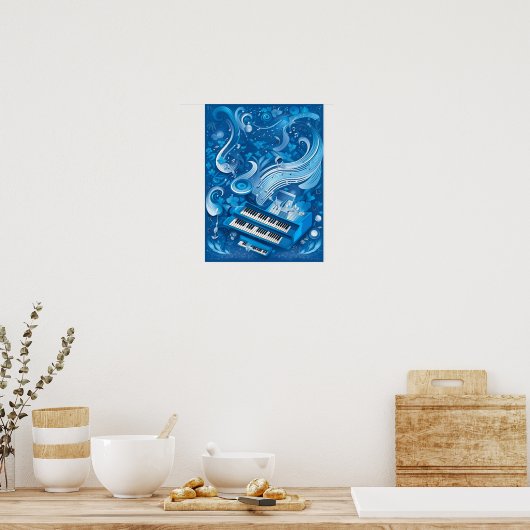 Poster Rhapsody en bleu (Cuisine)
