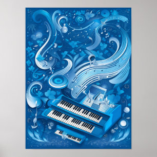 Poster Rhapsody en bleu
