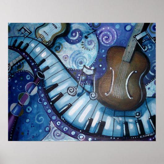 Poster Rhapsody en bleu (Devant)