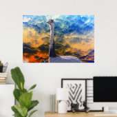 Poster Rhea sur Storm Cloud Sky (Bureau à domicile)