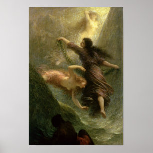 Poster Rheingold, première scène, 1888