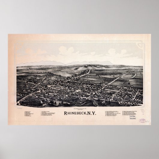 Poster Rhinebeck, New York (1890) (Devant)