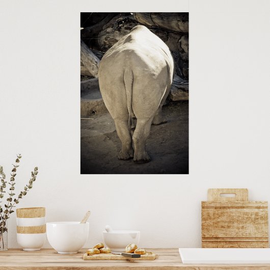 Poster Rhino Butt (Cuisine)