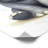 Poster Rhino Jungle Nursery Wall Art (Coin)