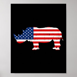 Poster Rhino Lover Rhinoceros Horn Safari Faune Indeme