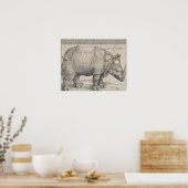 POSTER RHINOCERUS DE DURER 1515 (Cuisine)