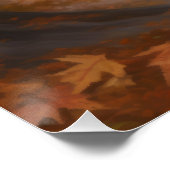 Poster Rhodesian Ridgeback dans les feuilles d'automne to (Coin)