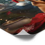 Poster Rhodesian Ridgeback Noël Cookies de vacances (Coin)