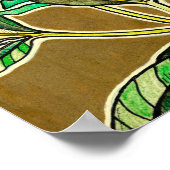 Poster Rhododendron Azalea Fleurs de printemps Croquis fl (Coin)