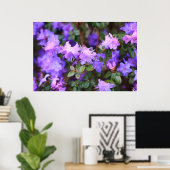 Poster rhododendron bleu violet (Bureau à domicile)