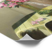 Poster Rhododendrons par une fenêtre | Jessica Hayllar (Coin)