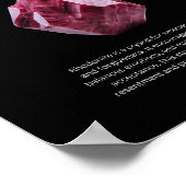 Poster Rhodonite Crystal Stone Signifie (Coin)