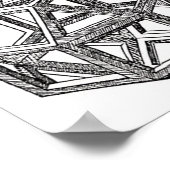 Poster Rhombicuboctahedron, Léonard de Vinci (Coin)
