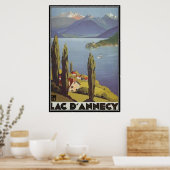 Poster Rhône-Alpes vintages, Annecy, France - (Cuisine)