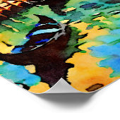 Poster Rialto Bridge Watercolor (Coin)