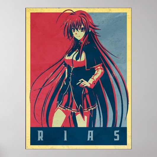 Poster Rias Lycée Politique DxD (Devant)