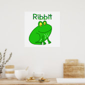 Poster Ribbit de grenouille (Cuisine)