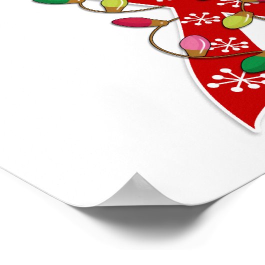 Poster Ribbon de Noël SIDA (Coin)