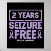 Poster Ribbon de sensibilisation à l'épilepsie 2 ans Sais (Devant)