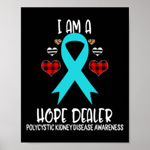 Poster Ribbon de sensibilisation aux maladies du rein Je