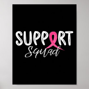 Poster Ribbon rose guerrier soutien à la sensibilisation 
