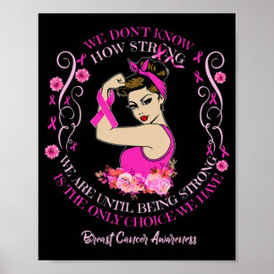 Poster Ribbon T-Shirt de sensibilisation au cancer du sei