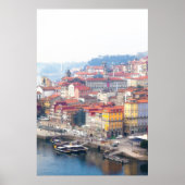 Poster Ribeira et Douro. Porto, Portugal. (Devant)