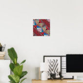 Poster RICH Oriental ART : Sparkle CHAKRA n Silken Fabric (Bureau à domicile)