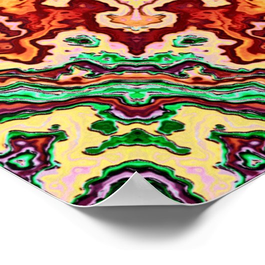 Poster Rich Reds Mandala (Coin)