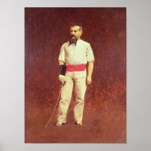 Poster Richard Burton en clôturant la robe, 1889