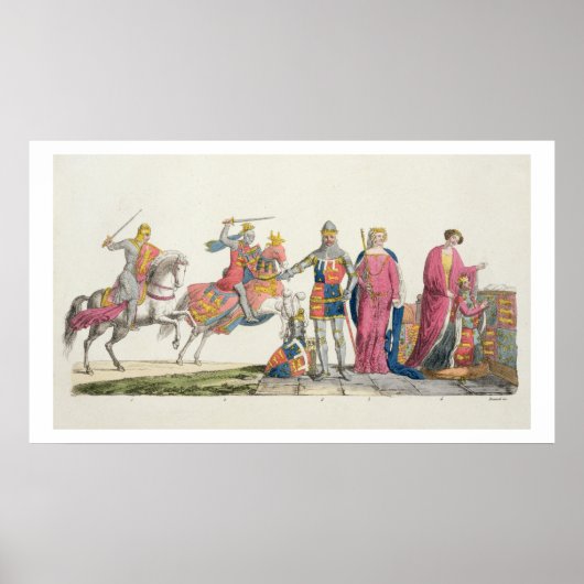 Poster Richard Coeur de Lion, John de Gaunt, Edward III, (Devant)