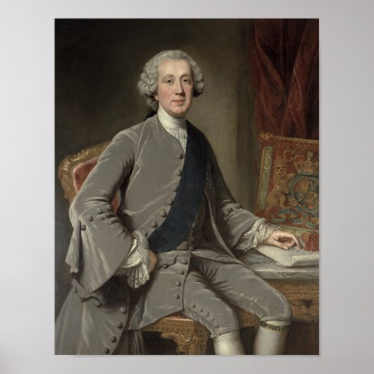Poster Richard Grenville, Earl Temple, vers 1760 (Devant)