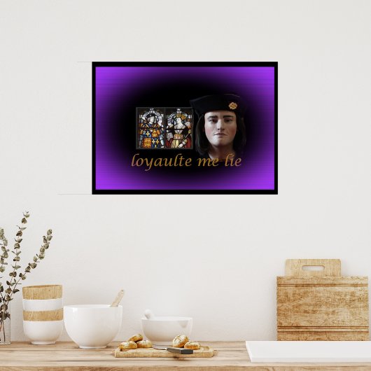 Poster Richard III en violet royal (Cuisine)
