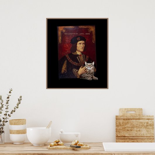 Poster Richard III et son chat (Cuisine)