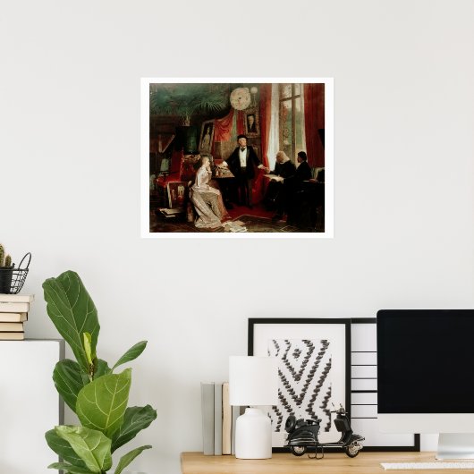 Poster Richard Wagner, Franz Liszt et Liszt (Bureau à domicile)