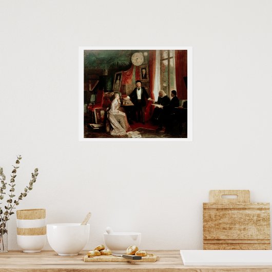 Poster Richard Wagner, Franz Liszt et Liszt (Cuisine)