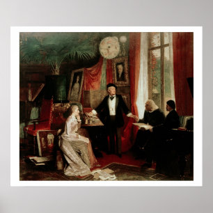 Poster Richard Wagner, Franz Liszt et Liszt