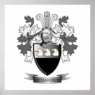 Poster Richardson Coat of Arms